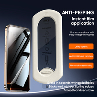 Protection d'écran en verre trempé anti-espion anti-poussière avec kit d'installation facile pour iPhone 12 13 14 15 16 17 18 Pro Max Plus