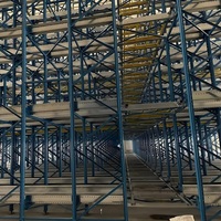 Système de stockage automatisé efficace pour entrepôt, rayonnage à navette radio robuste sur mesure, fabricant chinois