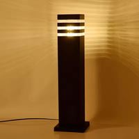 Poteau d'éclairage moderne à détecteur de mouvement à LED pour parc de jardin Poteau électrique en aluminium IP65 Éclairage de passage pour porche extérieur