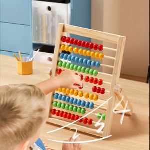 Juguete de Matemáticas Clásico de Madera para Niños, Ábaco para el Aprendizaje de Sumas, Restas y Conteo - Product Image 5