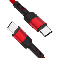 Kabel Data USB-C, 60W 3A 20V nilon kepang garis pengisian cepat logam tembaga murni garansi 12 bulan Tipe C untuk komputer