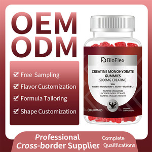 Complément alimentaire en gommes à la créatine monohydrate de 5000 mg à la saveur fraise, en gros, OEM, marque privée, pour la <span class=keywords><strong>croissance</strong></span> musculaire, avec vitamine B12 - Product Image 6