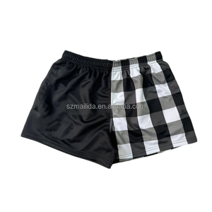 Celana pendek kustom desain tambalan cepat kering celana pendek rugbi berkaki tidak pernah pudar sublimasi celana pendek dengan kantong - Product Image 4