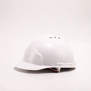 Orange Hdpe Materials Buckle Plastic Lining Labor Protection Hard Hats Construction Site Safety Helmet