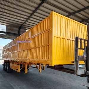 Remorque de transport de marchandises à ridelles latérales d'occasion, 3/4/5 essieux, 50T, 60T, 70T, 80T, à vendre - Product Image 5