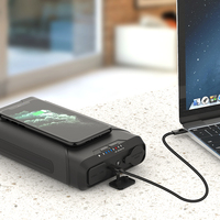 Banques d'alimentation sans fil pour ordinateur portable DC 12V 5A 16.5V 20V 24V Sortie 72000 Mah 80000mah avec LED USB C 60W Sortie Batterie de secours externe