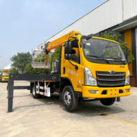FOTON M5 Manipulateur de capacité de charge élevée de 6.3 tonnes/grue aérienne montée sur camion à bras télescopique à flèche droite télécommandée