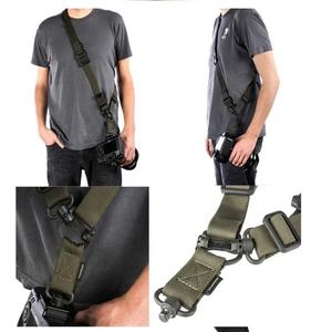 戦術ナイロンMS4 2点調整式スリングストラップクイックリリースハンティングアクセサリー（2個のQDベースとバックル付き） - Product Image 3