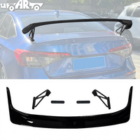 Aileron de coffre Haosheng noir brillant, style Type R, pour Honda Civic FE 11e génération berline 2022