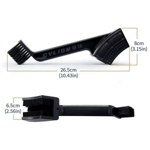 Kits de limpiador de cadena de motocicleta OEM Cylion, cepillo ABS negro duradero para limpiar la cadena de la motocicleta - Product Image 1