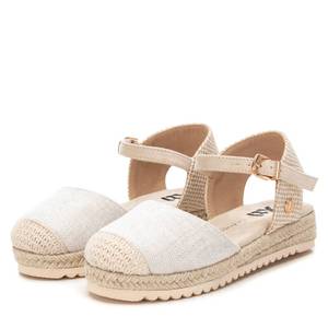 Espadrilles Xti pour filles, crème, talon 3 cm, chaussures tendance en toile - Product Image 4