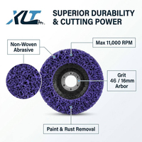 Disque abrasif durable en carbure de silicium en stock pour le décapage de la rouille et le nettoyage de la peinture, pour voitures, camions, motos et meuleuses d'angle