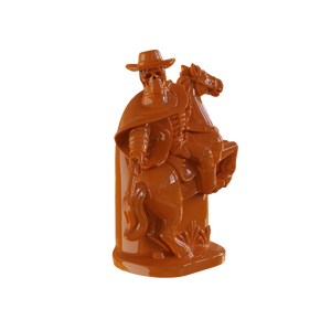 <span class=keywords><strong>Bouteille</strong></span> d'alcool en céramique personnalisée, peinte à la main, <span class=keywords><strong>avec</strong></span> un squelette <span class=keywords><strong>de</strong></span> cowboy occidental brun glacé sur un cheval debout, figurine <span class=keywords><strong>de</strong></span> personnage - Product Image 3