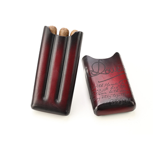 Caja de Cigarros de Cuero de Dos Piezas de Lujo Vintage ZENOS para Hombre, Resistente a la Humedad y Portátil, Regalo para el Día del Padre, Regalo Empresarial Personalizado - Product Image 5