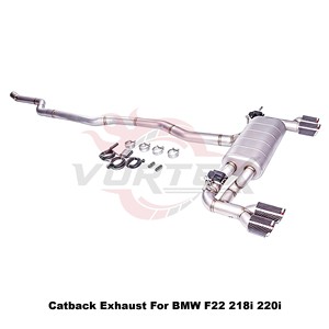 ท่อไอเสียสแตนเลสแบบ Catback ยี่ห้อ Vortex Racing สำหรับ BMW F22 218i 220i ปี 2014-2024 ชุดระบบวาล์วควบคุมเสียงประสิทธิภาพสูง - Product Image 2
