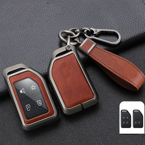 Çinko Metal ağır kamyon anahtar uzaktan araba akıllı durumda kabuk kapak deri anahtarlık tutucu anahtarlık FH16 kargo 555 FM Volvo için - Product Image 6