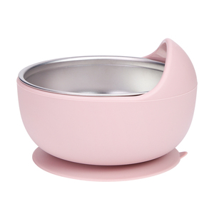 Bán buôn tùy chỉnh BPA free Kid Bộ đồ ăn khác sản phẩm Silicone Bát thép không gỉ tấm hút yếm bé ăn đặt 2025 mới - Product Image 6