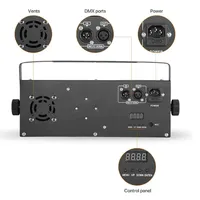 AOPU-Laser à effet de scène DMX, lumière Disco, 40W, derby, stroboscope, motif RGBW, 4 en 1 LED, pour bar club