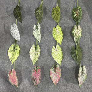 Đơn chi nhánh của Arum lá cây Nhân Tạo Màu Xanh Lá Cây lá hoa sắp xếp cảnh quan đám cưới đường bố trí mô phỏng lá - Product Image 2