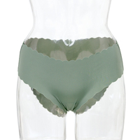 Culotte Invisible sans couture pour femmes, sous-vêtement, Bikini, taille mi-haute, confortable, extensible, collection