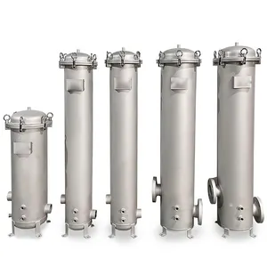 Industrial Filtration System Stainless Steel Multi Bag Filter House Cartridges Stainless Steel Water Filter Vessel
