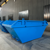 Conteneur à déchets en métal ignifuge pour l'élimination des déchets, logo personnalisé, poubelle extérieure, nouvelle arrivée