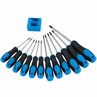 Set Obeng Torx Magnetik Profesional 13 Pcs dengan Kepala Bintang dan Sleeve untuk Grosir Global