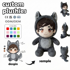 Bambola di peluche personalizzata, personaggio gatto con cappuccio, merchandising <span class=keywords><strong>cosplay</strong></span>, bambole Lant Snake Noah, blind box personalizzata, giocattolo di peluche - Product Image 6
