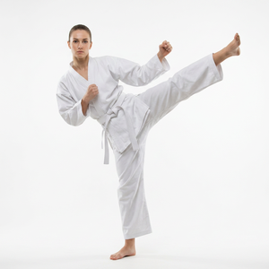 Beginner Karate Uniform Gi <b>Set</b> With Elastic Waist Drawstring Pants Suitable For Children - Product Image 2