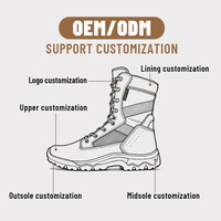 Bottes tactiques de jungle en cuir suédé imperméable, fabrication sur mesure OBM ODM, vente en gros Coyote Factory