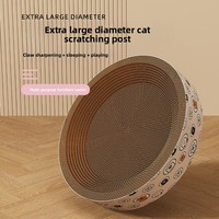 Nouveau Griffoir Nid pour Chat Moderne à Bord Large Super Grand à 2 Niveaux Résistant à l'Usure et aux Rayures Toutes Saisons en Carton