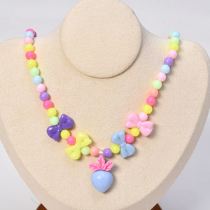 Bracciale collana principessa per bambini ciondolo personalità per bambina primo accessorio per bambina graziosa collana con perline a vento - Product Image 4