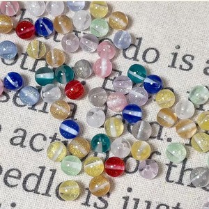Série de perles lumineuses <span class=keywords><strong>Firefly</strong></span> Light, perles changeantes de couleur, résine UV ronde, en vrac, bracelets DIY, accessoires à coudre. - Product Image 2