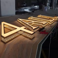 Lettres lumineuses LED personnalisées 3D en acrylique et métal pour enseigne de magasin ou entreprise