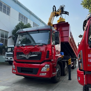 Caminhão Guindaste Dongfeng 8x4 de 16 Toneladas, Caminhão Guindaste para Madeira, Guindaste Montado em Caminhão, Garra para Tijolos, Guindaste para Madeira - Product Image 2