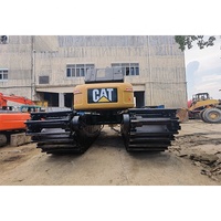 Pelle amphibie Caterpillar 320D de fabrication japonaise en bon état Pelle sur terres humides Cat 320C à vendre