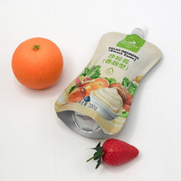 Pochette Doypack à bec verseur en aluminium de qualité alimentaire 330g avec opercule thermoscellable de sécurité pour huile de salade, gelée, ketchup, impression en héliogravure