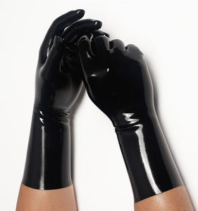 100% gants courts en <span class=keywords><strong>Latex</strong></span> naturel gants en <span class=keywords><strong>latex</strong></span> fétiche pour Cosplay Party clubwear - Product Image 3