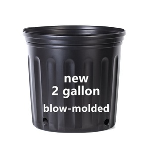 Vasi da vivaio in plastica nera personalizzabili, di grado commerciale in HDPE con fori - Ecologici e resistenti per uso domestico e giardinaggio - Product Image 2
