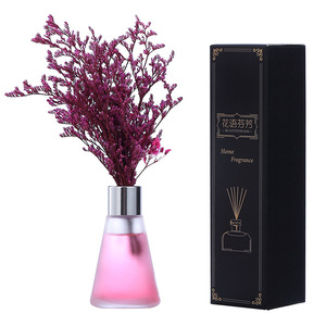 Ambientador para el Hogar sin Llama, Decoración <span class=keywords><strong>de</strong></span> Flores Secas, Difusor <span class=keywords><strong>de</strong></span> Aroma con Varillas, Fragancia Floral, 50 ml, Aromaterapia sin Llama - Product Image 5