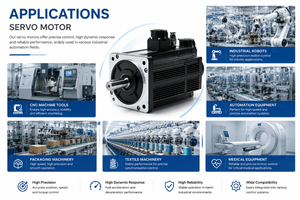 <span class=keywords><strong>Moteur</strong></span> servo AC triphasé 130 mm 1 kW 220 V étanche à bride, efficacité IE3, 1500 tr/min pour machine textile - Product Image 5