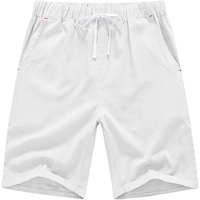 Shorts décontractés pour hommes Shinesia en lin/coton, taille mi-haute, grande taille, amples, respirants, imperméables, tendance