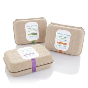 Caja de embalaje de jabón Natural reciclable para uso diario, embalaje de pulpa moldeada con prensa en seco, respetuosa con el medio ambiente - Product Image 1