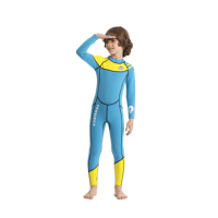 Offre Spéciale thermique dos fermeture éclair natation surf enfants costumes 3Mm manches longues néoprène plongée combinaisons pour enfants