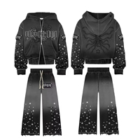 Ensemble de survêtements pour hommes avec logo personnalisé, 2 pièces, sweat-shirt en molleton, pantalon de jogging, tenue décontractée surdimensionnée, vêtements de sport