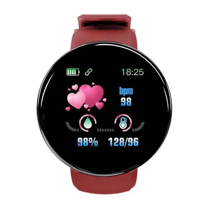 2021 New Arrivals Best Cheap D 18 Smartwatch Band Mujer Reloj Inteligente Waterproof Android Bracelet D18 Smart Watch