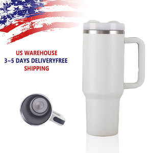 40oz Double Wall Stainless Steel Tumbler Leak-Proof Lid Vacuum Insulated Travel <b>Mug</b> Handle for Parties - Product Image 1