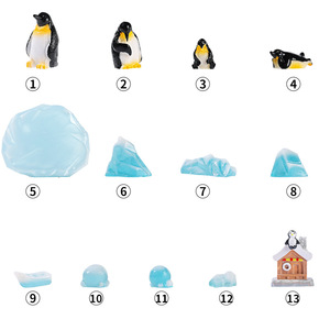 Adornos de Pingüinos en Miniatura de Resina, Set de Hockey sobre Hielo, Decoraciones para Peceras, Accesorios Pequeños para Acuarios - Product Image 4