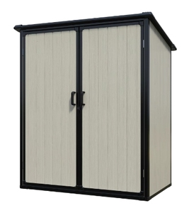 Cobertizo <span class=keywords><strong>de</strong></span> almacenamiento <span class=keywords><strong>de</strong></span> plástico para exteriores <span class=keywords><strong>de</strong></span> 3x5 pies, gabinete <span class=keywords><strong>de</strong></span> <span class=keywords><strong>resina</strong></span> impermeable con puertas con cerradura - Product Image 4