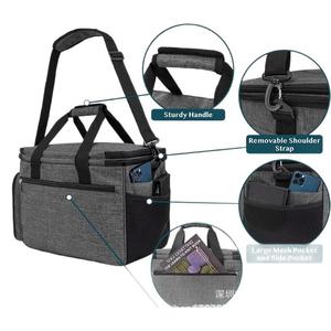 Sac de rangement à épaule en laine tricotée à grande capacité, personnalisable pour kit de couture de haute qualité certifié BSCI - Product Image 4